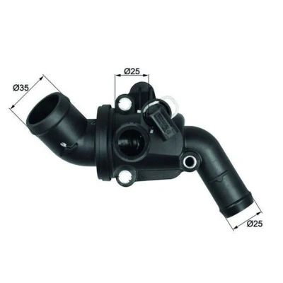 Billede af MAHLE ORIGINAL TI 14 87 Termostat med pakning MERCEDES BENZ: B klasse, A klasse