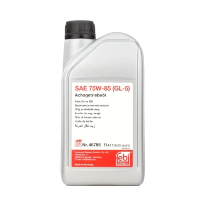 Billede af FEBI BILSTEIN 48785 Akselgearolie 1 75W 85 API GL 5 MERCEDES BENZ: E klasse Sedan, C T modell, BMW: 4 Coupe, 3 Touring