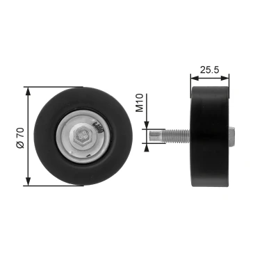 Billede af GATES FleetRunner Micro V Kit T36200 Remstrammerhjul FORD: Focus Mk1 Hatchback, Stationcar