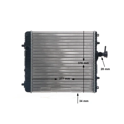 Billede af MAHLE ORIGINAL CR 1495 001S Radiator 377 378 34 Mekanisk fuget køleripper