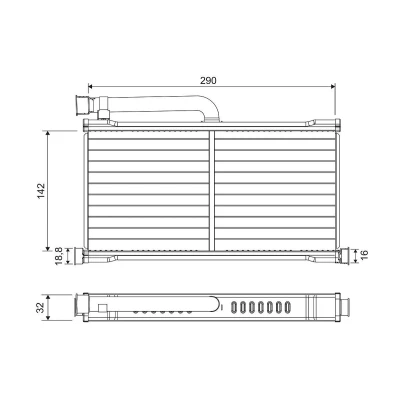 Billede af VALEO 811570 Varmeveksler AUDI: A6 C6 Avant, Sedan
