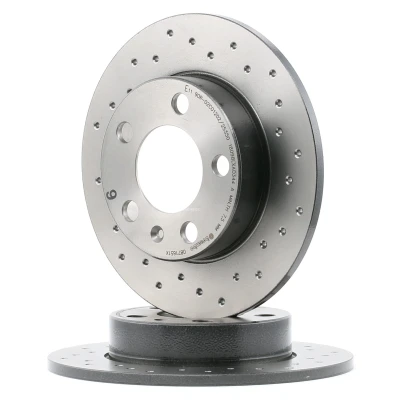 Billede af BREMBO XTRA LINE 08.7165.1X Bremseskiver 230 9 5 hullet, fuldstændigt coatet med skruer AUDI: TT Coupe, A1 Sportback, SKODA: Rapid Hatchback