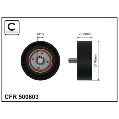 Billede af CAFFARO 500603 Remstrammerhjul