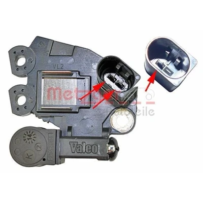 Billede af METZGER 2390079 Generatorregulator 14 MERCEDES BENZ: Vito Bus, C klasse T modell, E modell