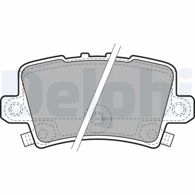 Billede af DELPHI LP1971 Bremseklodser med akustisk advarsel for slid anti knirke plade tilbehør HONDA: CIVIC 8 Hatchback