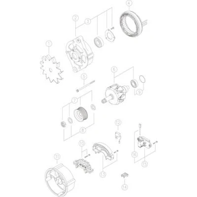 Billede af Generator MAHLE ORIGINAL MG 515