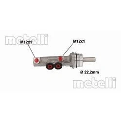 Billede af METELLI 05 1116 Bremsehovedcylinder 22,20mm Aluminium SEAT: Altea, SKODA: Octavia II Hatchback