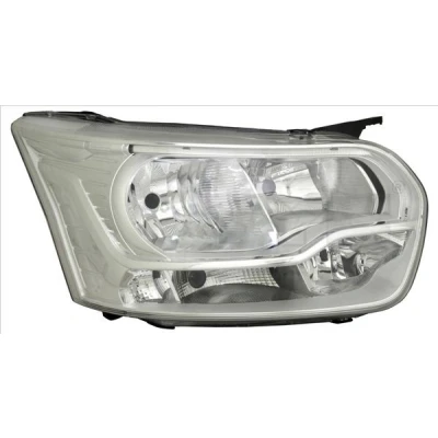 Billede af TYC 20 15492 06 2 Forlygter venstre H7/H1, H15, LED med kørelys, kurvelys til højrekørsel LED, elektronisk motor