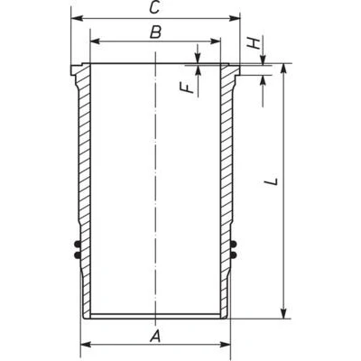 Billede af Cylinderforing MAHLE ORIGINAL 227 WN 34 01