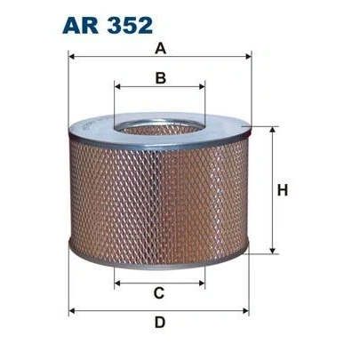 Billede af FILTRON AR 352 Luftfilter 144 220 Filterindsats TOYOTA: Land Cruiser 80, Prado 70 SUV, 100