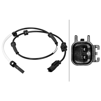Billede af HELLA 6PU 358 217 201 ABS Sensor med holder Hall princip 2 885 TESLA: Model S