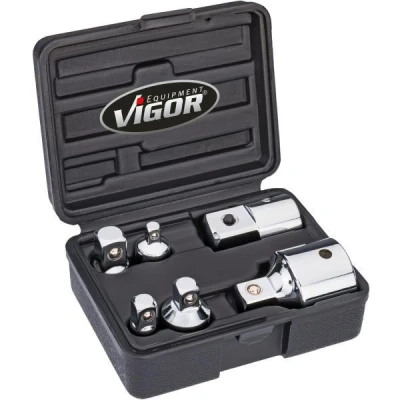 Billede af VIGOR V1293 Forstørrelses / reduktionsadaptersæt, skralde 6,3 (1/4&quot;), 10 (3/8&quot;), 12,5 (1/2&quot;), 20 (3/4&quot;) 6 Adapter 1