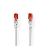 Billede af Kat 6 kabel RJ45 (8P8C) Hanstik UTP 30.0 m Runde PVC Hvid Plastikpose