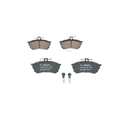 Billede af BOSCH 0 986 424 370 Bremseklodser Low Metallic med akustisk advarsel for slid anti knirke plade, skruer tilbehør