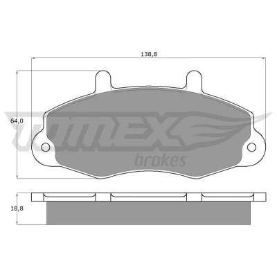 Billede af TOMEX brakes TX 10 66 Bremseklodser foraksel