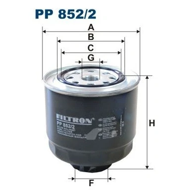 Billede af FILTRON PP 852/2 Brændstoffilter Påskruet filter