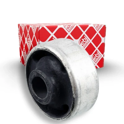 Billede af FEBI BILSTEIN 07847 Bøsning venstre foraksel, nede, bag, højre foraksel Aluminium, Gummi VOLKSWAGEN: Caddy 3, Golf 2, 4 Cabrio