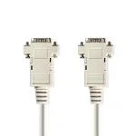 Billede af VGA kabel Han Nikkelplateret Maksimal opløsning: 1024x768 2.00 m Runde ABS Elfenbensfarvet Plastikpose