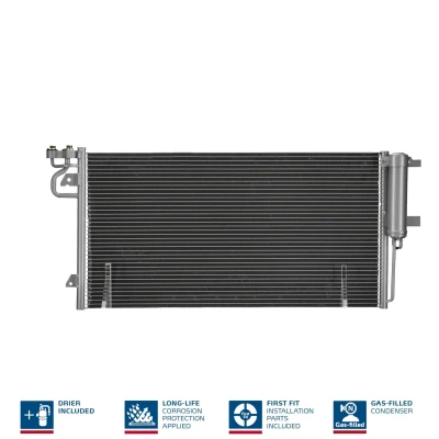 Billede af NISSENS 940764 Kondensator med tørrer Aluminium 728 R 134a FORD: C Max 2, FOCUS 3 Turnier,