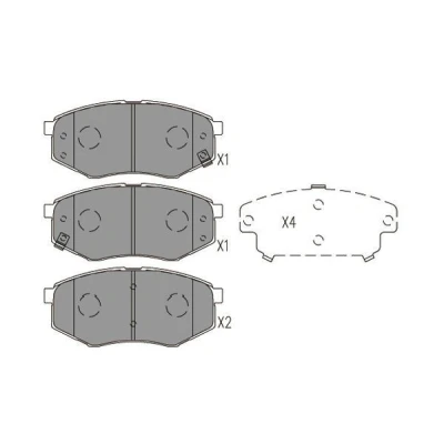 Billede af KAVO PARTS KBP 4025 Bremseklodser med akustisk advarsel for slid HYUNDAI: ix20, KIA: Soul 2, I