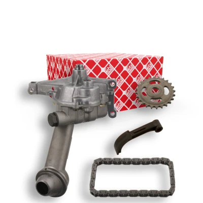 Billede af FEBI BILSTEIN 34025 Oliepumpe med oliepumpekæde, glideskinne tandhjul