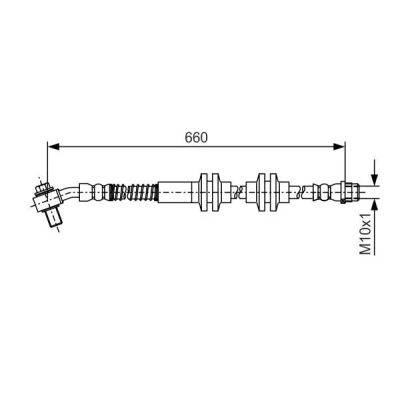 Billede af BOSCH 1 987 481 A48 Bremseslange 660