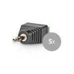 Billede af CCTV sikkerhed stik 3 vejs terminalblok 3,5 mm Jack Han Grøn / Sort