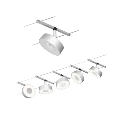 Billede af Paulmann Circle LED wiresystem 5 lk, mat krom