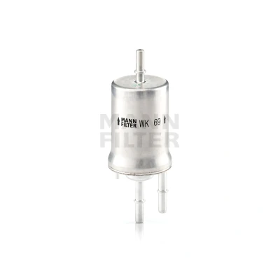 Billede af MANN FILTER WK 69 Brændstoffilter Ledningsfilter, med integreret trykregulator 8 VOLKSWAGEN: Caddy 3, GOLF 5, 6, SKODA: Fabia 2