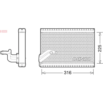 Billede af DENSO DEV21003 Fordamper