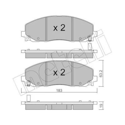 Billede af Bremseklodser METELLI 22 0946 0