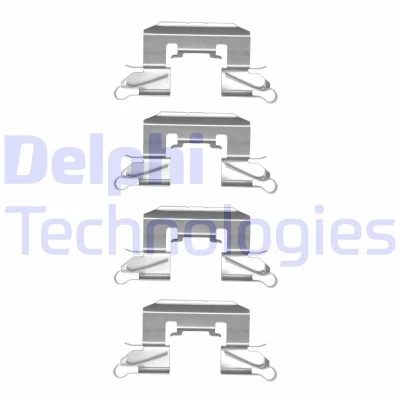 Billede af DELPHI LX0507 Tilbehørssæt, skivebremsebelægning FORD: FIESTA 6, 6 Van, SUZUKI: SWIFT 4, MAZDA: 3 Hatchback, 2 Hatchback