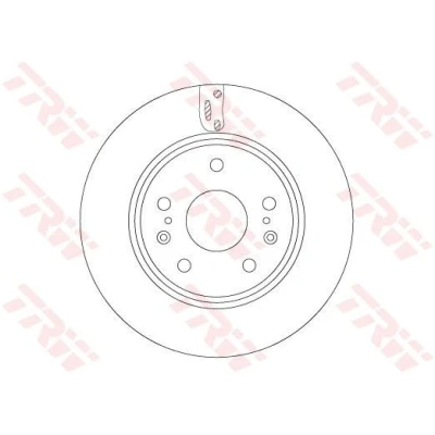 Billede af TRW DF6703 Bremseskiver 279 22 5 114,3 ventileret lakeret SUZUKI: Vitara IV SUV, SX4 II S Cross
