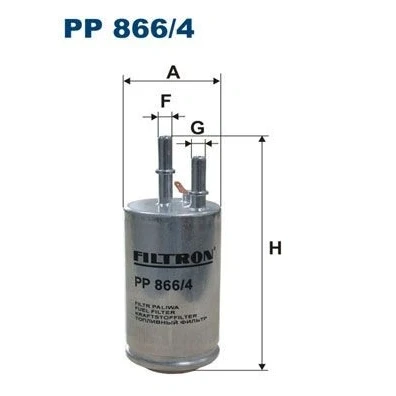 Billede af FILTRON PP 866/4 Brændstoffilter Ledningsfilter 8 VOLVO: V70 3, V40 Hatchback, V60 I