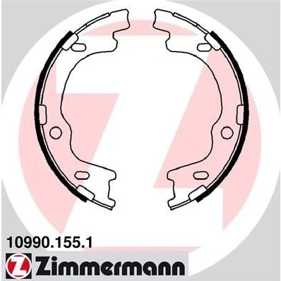 Billede af ZIMMERMANN 10990.155.1 Håndbremseklodser Billede svarer til leveringsomfang KIA: cee‘d I Hatchback, Stationcar, Sportage II