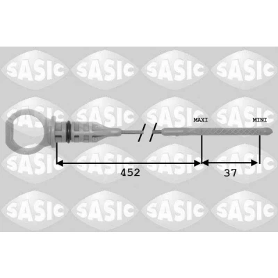 Billede af SASIC 1940001 Oliestandsmåler orange PEUGEOT: 207 Hatchback, 206 SW, CITROËN: C2 C3 I Hatchback