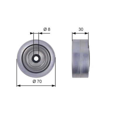 Billede af GATES FleetRunner Micro V Kit T36386 Remstrammerhjul AUDI: A6 C6 Avant