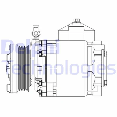 Billede af DELPHI CS20525 Kompressor Scroll PAG 56 med kompressorolie