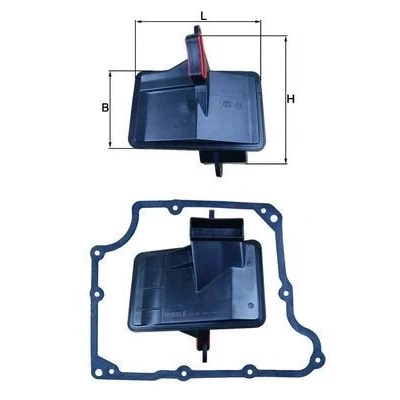 Billede af MAHLE ORIGINAL HX 166D Hydraulikfiltersæt, automatgearkasse med pakning
