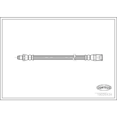 Billede af CORTECO 19026434 Bremseslange foraksel 490 IVECO: DAILY 3