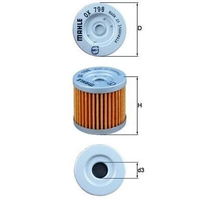 Billede af MAHLE ORIGINAL OX 798 Oliefilter Filterindsats