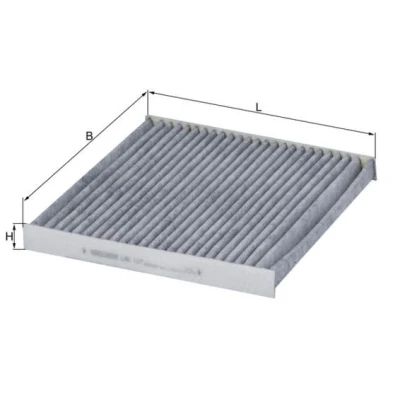 Billede af MAHLE ORIGINAL LAK 107 Kabinefilter Aktivkulfilter 212,0 220 40,0 VOLVO: S40 II, V40 Stationcar, I