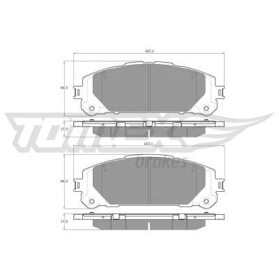 Billede af Bremseklodser TOMEX Brakes TX 60 20