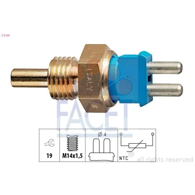 Billede af FACET 7.3139 Sensor, kølevæsketemp. Made in Italy OE Equivalent