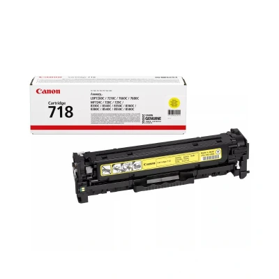 Billede af Canon 718Y Yellow Original Tonerkassette