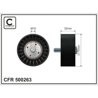 Billede af Medløberhjul, multi V rem CAFFARO 500263