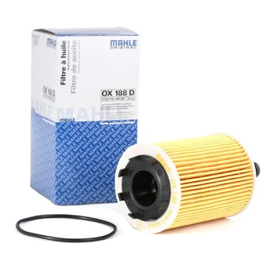 Billede af MAHLE ORIGINAL OX 188D Oliefilter med pakning Filterindsats VOLKSWAGEN: Passat B6 Variant, Lupo / 3L, Sharan I, SKODA: Fabia 2