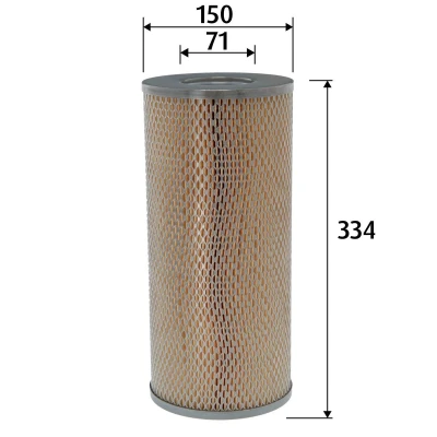 Billede af VALEO 585816 Luftfilter 334mm 150mm Filterindsats MERCEDES BENZ: ATEGO, LK/LN2, IVECO: DAILY 2 Pritsche/Fahrgestell