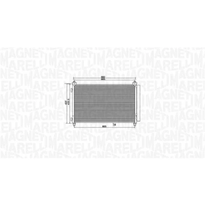 Billede af MAGNETI MARELLI 350203991000 Kondensator med tørrer 682x406,6x16 406,6 682 16
