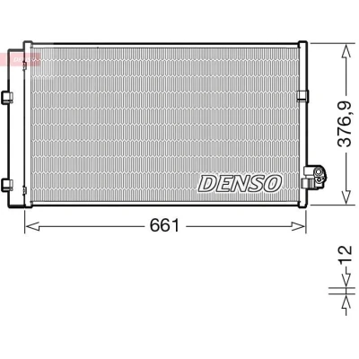 Billede af DENSO DCN05106 Kondensator med tørrer R 134a